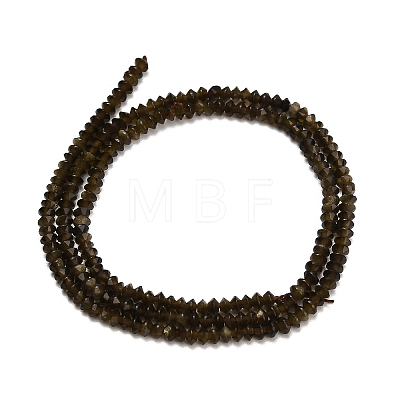 Natural Golden Sheen Obsidian Beads Strands GG-CBAA9B4-A02-02-1