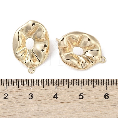 Brass Stud Earring Findings KK-G491-55G-1