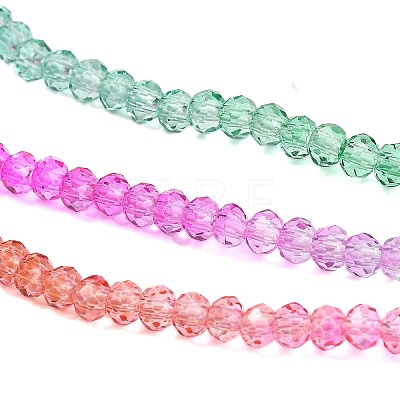 Transparent Painted Glass Beads Strands DGLA-A034-T2mm-A03-1