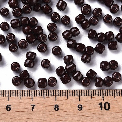 Baking Paint Glass Seed Beads SEED-US0003-4mm-K18-1