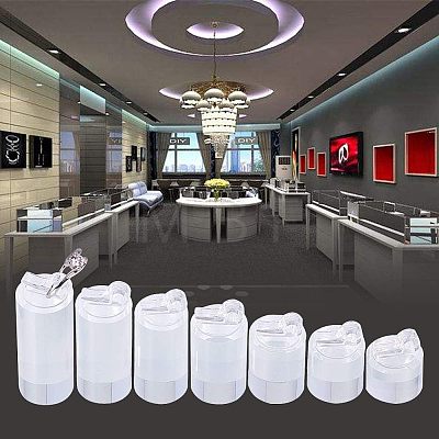 Acrylic Single Jewelry Display Stand Sets RDIS-FG0001-02-1
