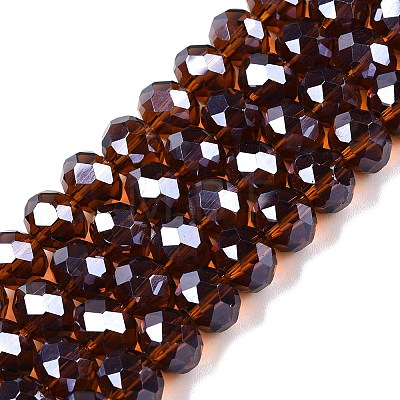 Electroplate Glass Beads Strands EGLA-A044-T8mm-A02-1