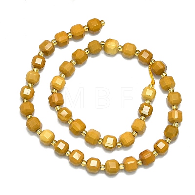 Natural Yellow Mookaite Beads Strand G-I376-D53-01-1