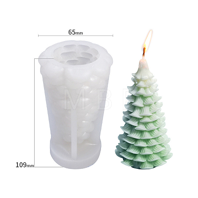 Christmas Tree DIY Candle Silicone Molds CAND-PW0001-224A-1