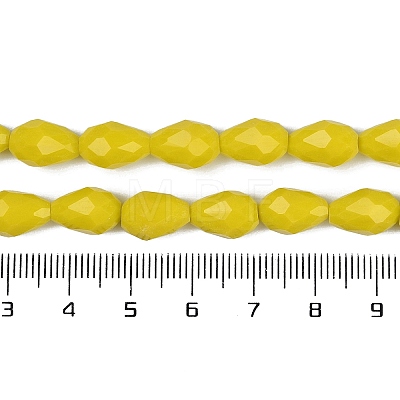 Opaque Solid Color Imitation Jade Beads Strands GLAA-N005-P8mm-D06-1