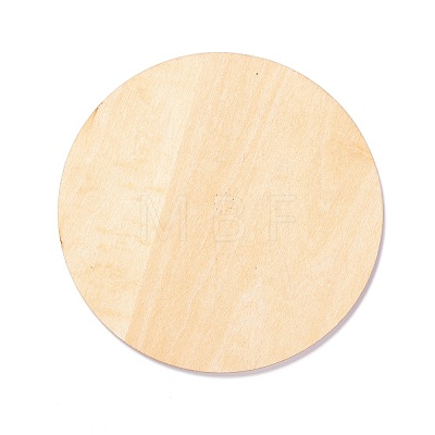 Basswood Carved Round Cup Mats DJEW-M-006-04-1
