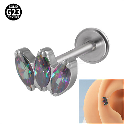 G23 Titanium Cartilage Earrings WGC4C46-11-1