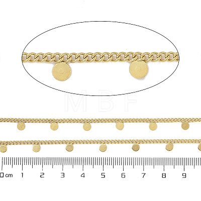 Ion Plating(IP) 304 Stainless Steel Curb Chains AJEW-Q150-04G-02-1