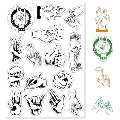 Custom PVC Plastic Clear Stamps DIY-WH0439-0034-1