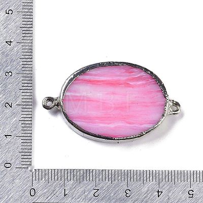 Synthetic Picture Jasper Dyed Connector Charms KK-F868-19P-02-1