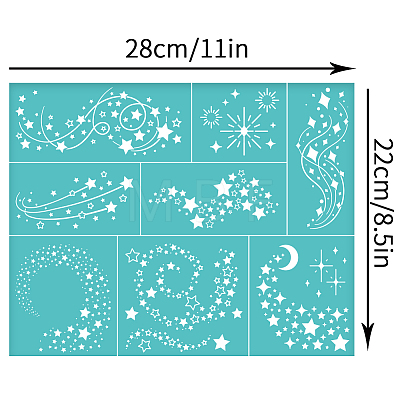 Self-Adhesive Silk Screen Printing Stencil DIY-WH0338-305-1