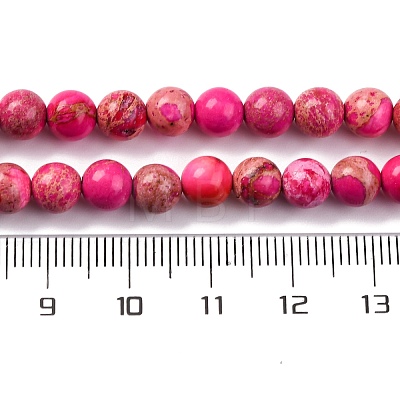 Dyed Natural Regalite/Imperial Jasper/Sea Sediment Jasper Beads Strands G-B124-C02-07-1