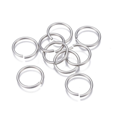 Tarnish Resistant 304 Stainless Steel Open Jump Rings STAS-P236-24P-1