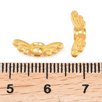 Tibetan Style Alloy Fairy Wing Beads TIBEB-6007-G-LF-1
