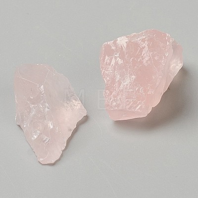 Rough Raw Natural Rose Quartz Beads G-P445-C01-1