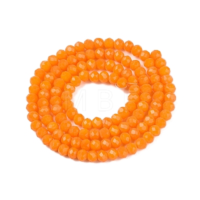 Opaque Solid Color Imitation Jade Glass Beads Strands EGLA-A044-P3mm-D29-1