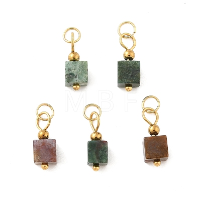 Natural Indian Agate Pendants STAS-Z129-01G-01-1