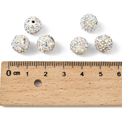 Polymer Clay Rhinestone Beads LS-RB-N006-18-1