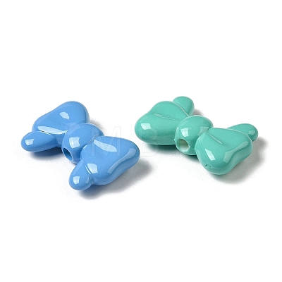 Baking Paint Opaque Acrylic Beads MACR-D025-08-1