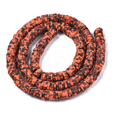 Handmade Polymer Clay Beads Strands CLAY-R089-6mm-160-1