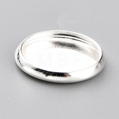 304 Stainless Steel Cabochon Settings STAS-Y001-12C-S-1