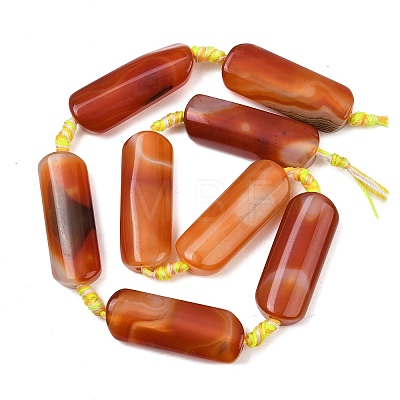 Natural Red Agate Beads Strands G-H342-B01-01-1