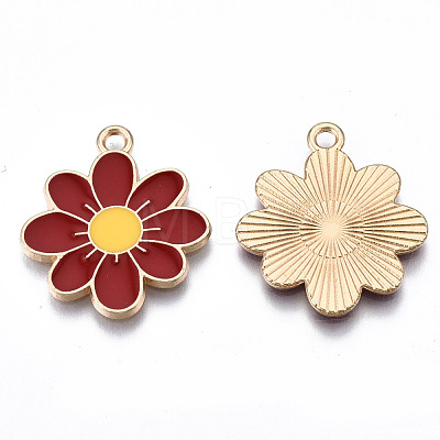 Eco-Friendly Alloy Enamel Pendants ENAM-Q437-041C-NR-1