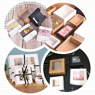 Kraft Paper Cardboard Jewelry Boxes CON-FH0001-30-1