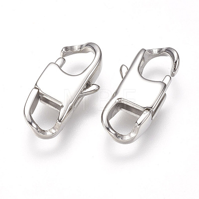 304 Stainless Steel Lobster Claw Clasps STAS-O114-056B-P-1