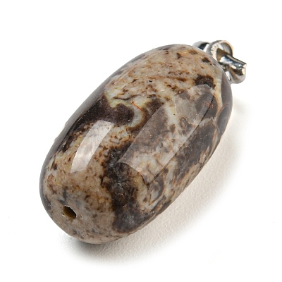 Natural Agate Pendants G-D094-05B-P-1