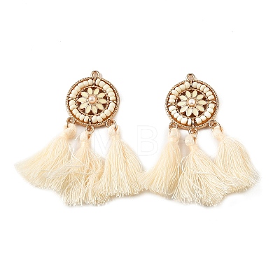 Tassel Alloy Enamel Big Pendants AL-CBA75EE-05KCG-1