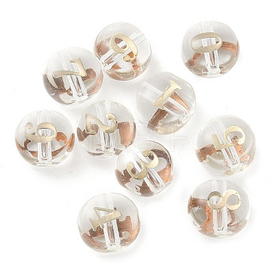10Pcs Transparency Glass Beads GLAA-Q001-01A-1