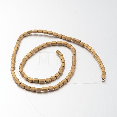 Electroplate Non-magnetic Synthetic Hematite Bead Strands G-F300-40B-F03-1