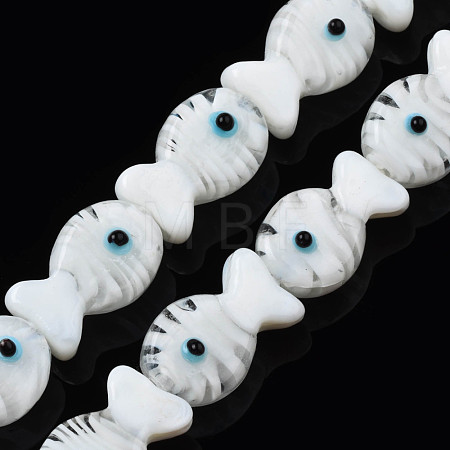 Handmade Lampwork Beads Strands LAMP-N021-41-A06-1