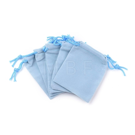 Velvet Cloth Drawstring Bags X-TP-C001-70X90mm-3-1