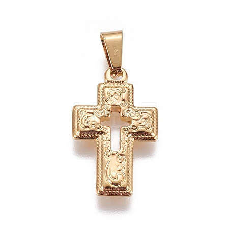 304 Stainless Steel Pendants STAS-L222-09G-1