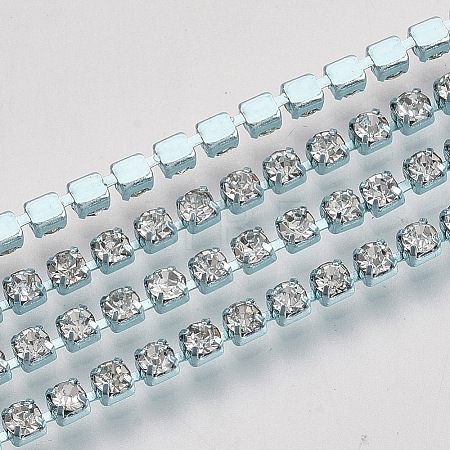 Electrophoresis Iron Rhinestone Strass Chains CHC-Q009-SS6.5-A01-1-1