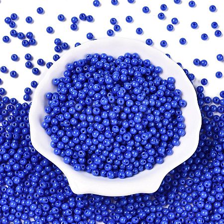 Opaque Colours Glass Seed Beads SEED-C001-02B-06-1