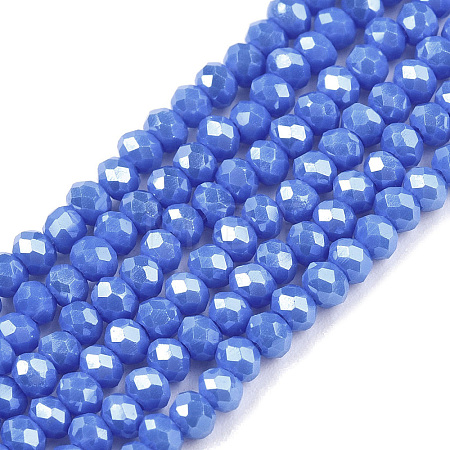 Electroplate Glass Beads Strands EGLA-A044-P2mm-A32-1