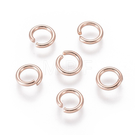 304 Stainless Steel Open Jump Rings STAS-O098-02RG-09-1