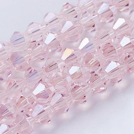 Glass Beads Strands EGLA-S056-10-1