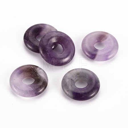 Natural Amethyst Pendants G-T122-66M-1
