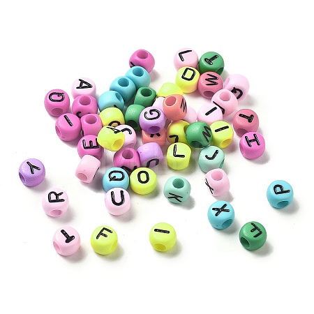 Opaque Acrylic Beads OACR-R005-02K-1