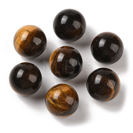 Natural Tiger Eye No Hole Sphere Beads G-K353-04D-04-1