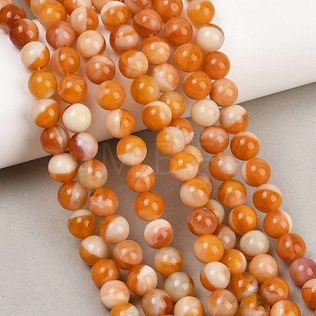 Handmade Lampwork Beads Strand LAMP-B056-8mm-13-1
