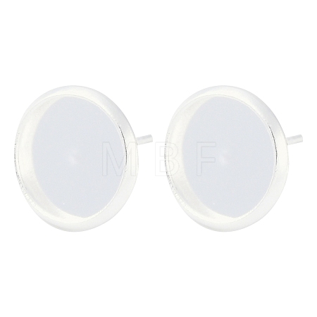 304 Stainless Steel Stud Earring Settings STAS-H436-20C-G01-1
