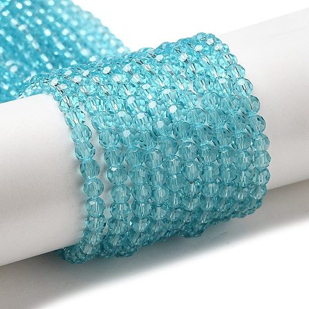 Transparent Glass Beads EGLA-A035-T4mm-D08-1