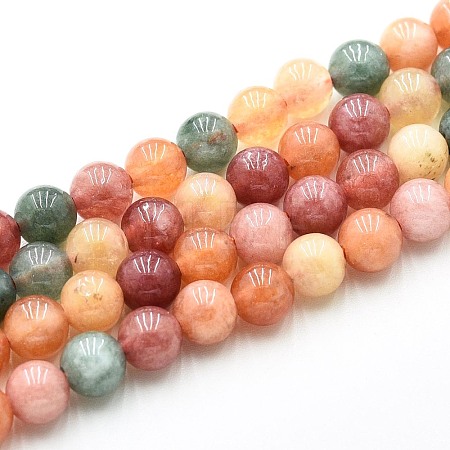 Natural Quartz Beads Strands G-N355-6mm-18-1