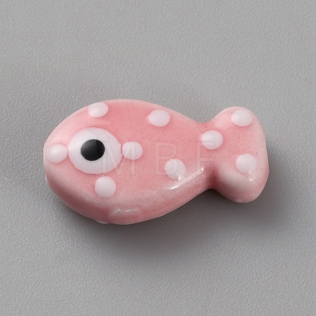 Handmade Porcelain Beads PORC-WH20001-02D-1