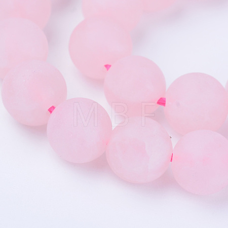 Natural Rose Quartz Beads Strands X-G-Q462-6mm-11-1